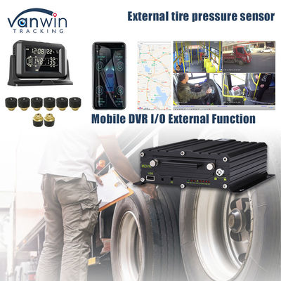 Apoyo 4G GPS DVR móvil 4 / 8 / 10 Control en tiempo real de la presión de los neumáticos Sistema inteligente