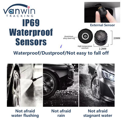 Apoyo 4G GPS DVR móvil 4 / 8 / 10 Control en tiempo real de la presión de los neumáticos Sistema inteligente