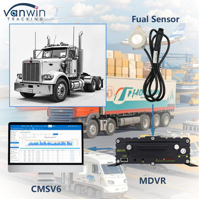 8CH DVR móvil para el sistema de monitoreo de combustible del automóvil y gestión de flotas GPS para conductores de camiones