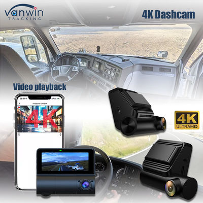 4G Dual Lens Dash Cam con GPS en vivo 4K Frente y Grabadora de vídeo
