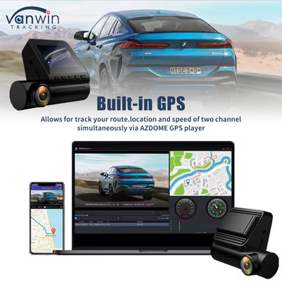 4G Dual Lens Dash Cam con GPS en vivo 4K Frente y Grabadora de vídeo