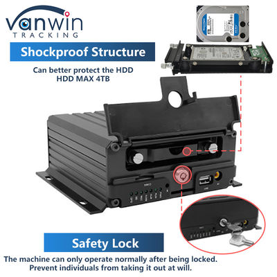 4 canales ADAS DSM DVR de automóviles con 4G GPS AHD cámara Grabadora de vídeo de tarjeta SD para entrenamiento de conducción de automóviles DVR móvil para camiones