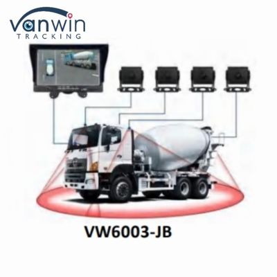 Sistema de grabación de cámaras de automóviles 3D de 360 grados para camiones y autobuses AHD 7 / 9 / 10.1 Inch Monitor