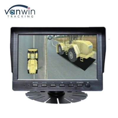 Sistema de grabación de cámaras de automóviles 3D de 360 grados para camiones y autobuses AHD 7 / 9 / 10.1 Inch Monitor