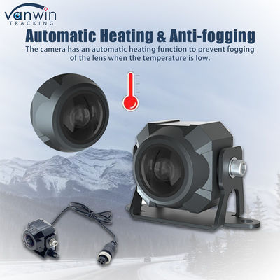 1080P IP69 impermeable 2MP de calefacción del vehículo anti niebla de la cámara de coche con 180 grados de ángulo de visión y función impermeable