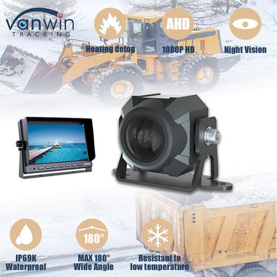 1080P IP69 impermeable 2MP de calefacción del vehículo anti niebla de la cámara de coche con 180 grados de ángulo de visión y función impermeable