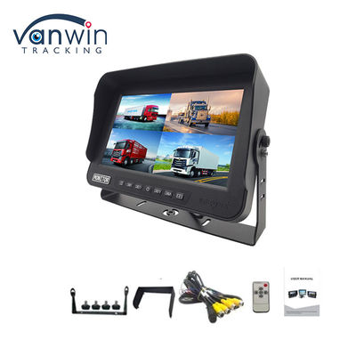 10.1 pulgadas AHD 1080P MDVR Monitor de 4 canales Full HD Inoxidable Monitor de pantalla dividida para vehículo