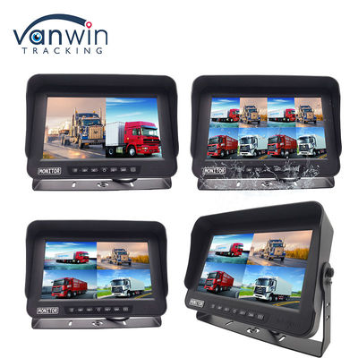 10.1 pulgadas AHD 1080P MDVR Monitor de 4 canales Full HD Inoxidable Monitor de pantalla dividida para vehículo