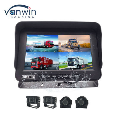 10.1 pulgadas AHD 1080P MDVR Monitor de 4 canales Full HD Inoxidable Monitor de pantalla dividida para vehículo