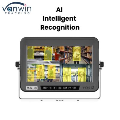 4 canales AI Monitor de automóviles impermeable IPX69 a prueba de explosiones 10 " Pantalla AHD para vehículos mecánicos