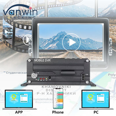 4CH 1080P HDD DVR móvil 4G GPS Monitoreo en tiempo real y dispositivo de almacenamiento de datos de seguimiento