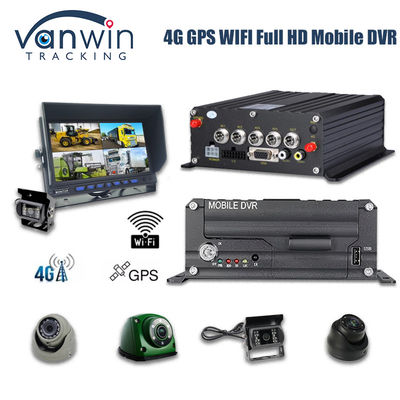 4CH 1080P HDD DVR móvil 4G GPS Monitoreo en tiempo real y dispositivo de almacenamiento de datos de seguimiento