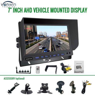 AHD Monitor 4 Canal 7 pulgadas Full HD1080P MDVR Split Display Monitor de coche para el vehículo