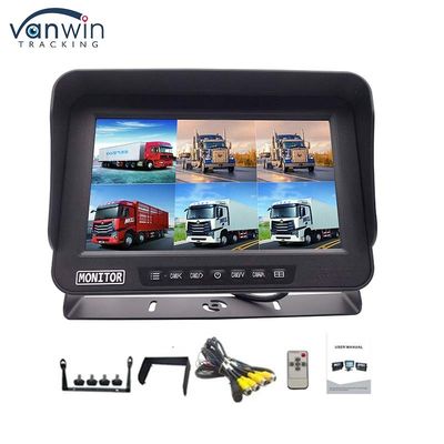 AHD 1080P MDVR Monitor 10.1 pulgadas 6 canales impermeable Dividido Monitor de visualización Tarjeta SD para vehículo
