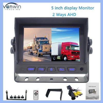 Monitoreo GPS de automóviles de 5 pulgadas HD AHD Digital TFT LCD Sistema de monitoreo automático pequeño IPS Pantalla de visión trasera