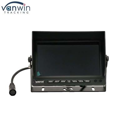 AHD 1080P MDVR Monitor de 7 pulgadas de pantalla dividida Monitor de tarjeta SD Cámara de vista trasera Kit de marcha atrás para autocaravana de camioneta de autobús