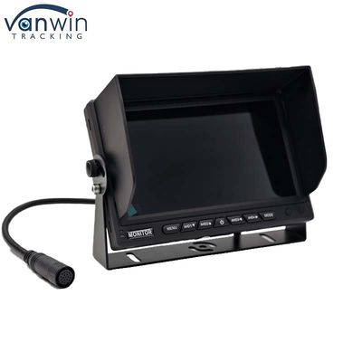 AHD 1080P MDVR Monitor de 7 pulgadas de pantalla dividida Monitor de tarjeta SD Cámara de vista trasera Kit de marcha atrás para autocaravana de camioneta de autobús