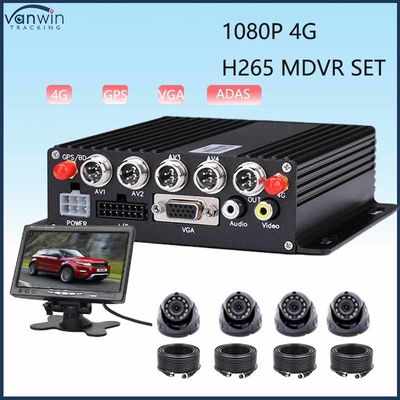 4CH MDVR ADAS con GPS 4G Wi-fi HDD Opcional Truck de monitoreo de tiempo