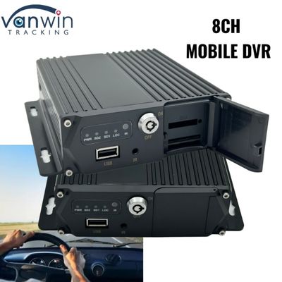 1080P MDVR 8 CH Tarjeta SD Grabadora digital móvil Sistema profesional de monitoreo de vehículos para la flota de autobuses y camiones