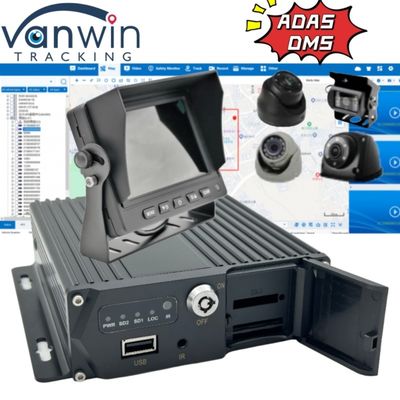 Sistema avanzado de monitoreo de vehículos con inteligencia artificial 1080P 4 canales MDVR de asistencia al manejo