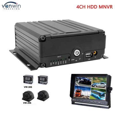 4CH 1080P AHD 3G 4G WIFI y GPS SD HHD NVR móvil para autobús / camión / taxi