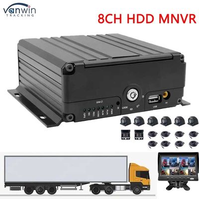 H.264 MNVR de 8 canales con WiFi 4G Rastreador GPS opcional de vehículos para soporte de vehículos OEM