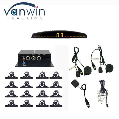 Display LCD 12 sensores de asistencia de respaldo inverso Radar Monitor Sistema de estacionamiento para camiones pesados 5M