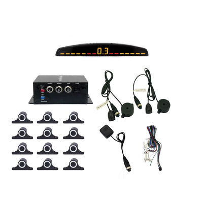 Ayuda de marcha atrás del automóvilAuto Parktronic Sensor de estacionamiento LED con 16 sensores Reverso de respaldo del monitoreo de estacionamiento del automóvil Sistema de detector de luz de fondo