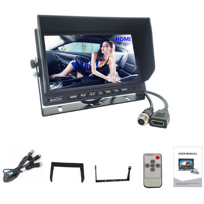7 pulgadas de alta resolución 1024x600 de resolución de monitoreo de TV de coche con conector HDMI para MDVR