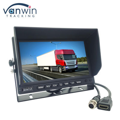 7 pulgadas de alta resolución 1024x600 de resolución de monitoreo de TV de coche con conector HDMI para MDVR