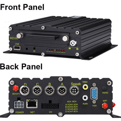 8CH 4CH 4G GPS ADAS DMS 2TB HDD SD Kit de DVR móvil AI MDVR Sistema de seguimiento GPS Taxi MDVR