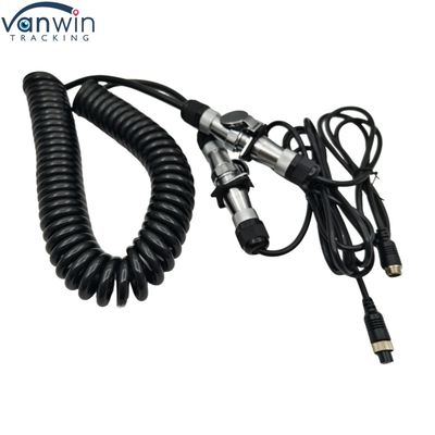 Cable de remolque a prueba de agua de 4 pines 12V cámara de cable electrónico para camión doble autobús tractor cámaras de visión trasera