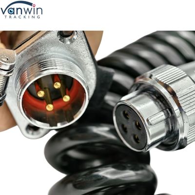 Cable de remolque a prueba de agua de 4 pines 12V cámara de cable electrónico para camión doble autobús tractor cámaras de visión trasera