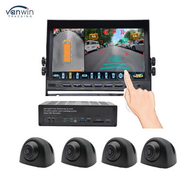 3D HD 1080P 360 cámara de estacionamiento de coche camión cámara de advertencia inversa coche cámara de 360 grados vista de pájaro del sistema de seguridad