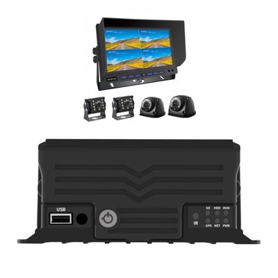 4 canales AI MDVR con GPS Vehicle Tracker Detección de punto ciego Registrador de disco duro montado en el vehículo