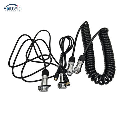 4 pin Femenino para enchufar Cable de cable de remolque a prueba de agua de alambre de resorte personalizado para carretilla elevadora