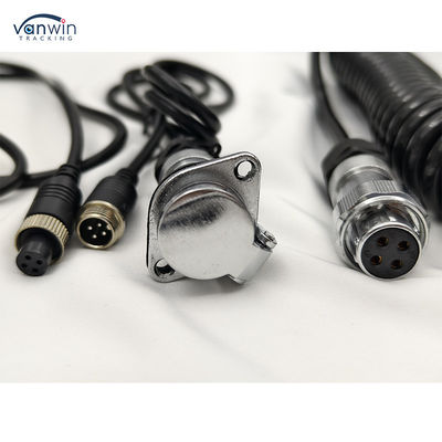 Cable de cámara de cable electrónico de 12 V para cámaras de visión trasera de camiones, autobuses y tractores. Material de contacto: Cobre. Nivel de protección: IP68