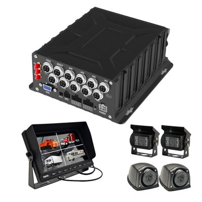 DVR móvil de 8 canales impulsado por IA con GPS y gestión del comportamiento del conductor para vigilancia de vehículos
