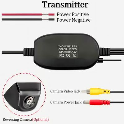 Transmisor y receptor inalámbrico para automóvil, señal e imagen estables para cámara de visión trasera