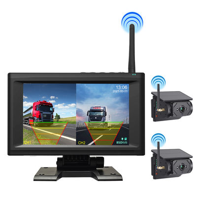 Pantalla de visualización impermeable de 7 pulgadas Sistema de cámara de monitoreo con carga automática inalámbrica de 1/2/4 canales