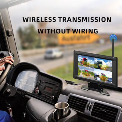 Pantalla de visualización impermeable de 7 pulgadas Sistema de cámara de monitoreo con carga automática inalámbrica de 1/2/4 canales