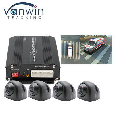 Real HD 3D Car 360 Surround Bird View Avm Sistema 4x180 cámaras de grados