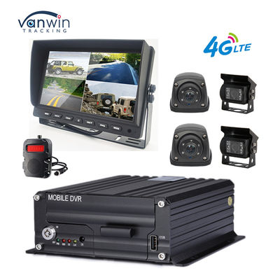1080P 4CH MDVR cámara impermeable 7 pulgadas monitor grabador 4G GPS cámara de respaldo inversa vehículo autobús camión coche ayuda de marcha atrás