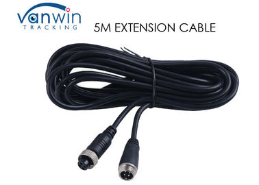 Cable de reserva de la cámara de los cables de extensión de la aviación de los accesorios de DVR los 5M Male To Female 4-Pin