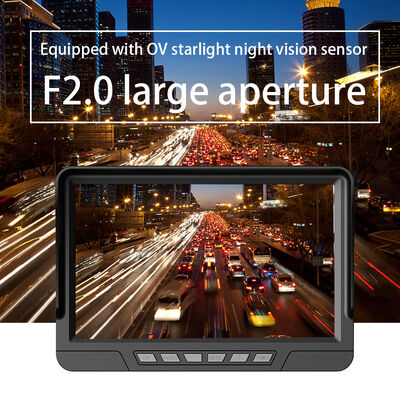 Grabadora de video para automóvil con sistema BSD de 7 pulgadas, sistema de marcha atrás con vista trasera, DVR para camiones, cámara de tablero, DVR de estacionamiento delantero y trasero para camiones