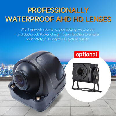 Sistema de visión envolvente AI MDVR con cuatro cámaras de ojo de pez de visión nocturna y grabación de alta velocidad de fotogramas para vehículos pesados