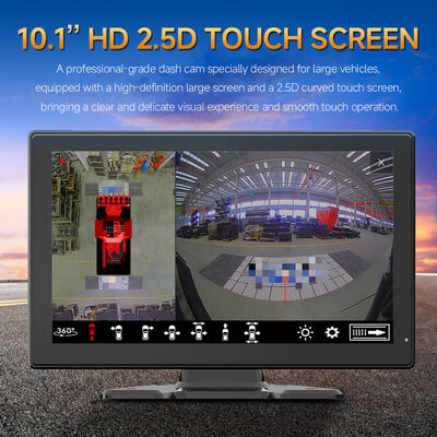 Sistema de visión envolvente AI MDVR con cuatro cámaras de ojo de pez de visión nocturna y grabación de alta velocidad de fotogramas para vehículos pesados