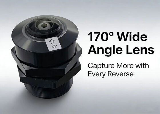 Mini Cámara para Coche Lente Cámara Panorámica 2MP Gran Angular Lente de 180 Grados