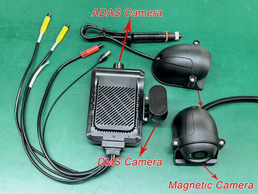 24V 4CH AI Dash Cam Kit Cámara de seguridad de vehículos DVR con DMS ADAS BSD Cámara lateral para camión / autobús