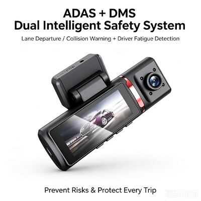 Cámara de tablero AI 4G de 3 canales 4K frontal, ADAS y DMS, seguimiento GPS, monitor de estacionamiento 24 horas al día, 7 días a la semana